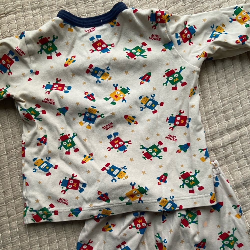 Mikihouse Home Collection Robot Pajamas